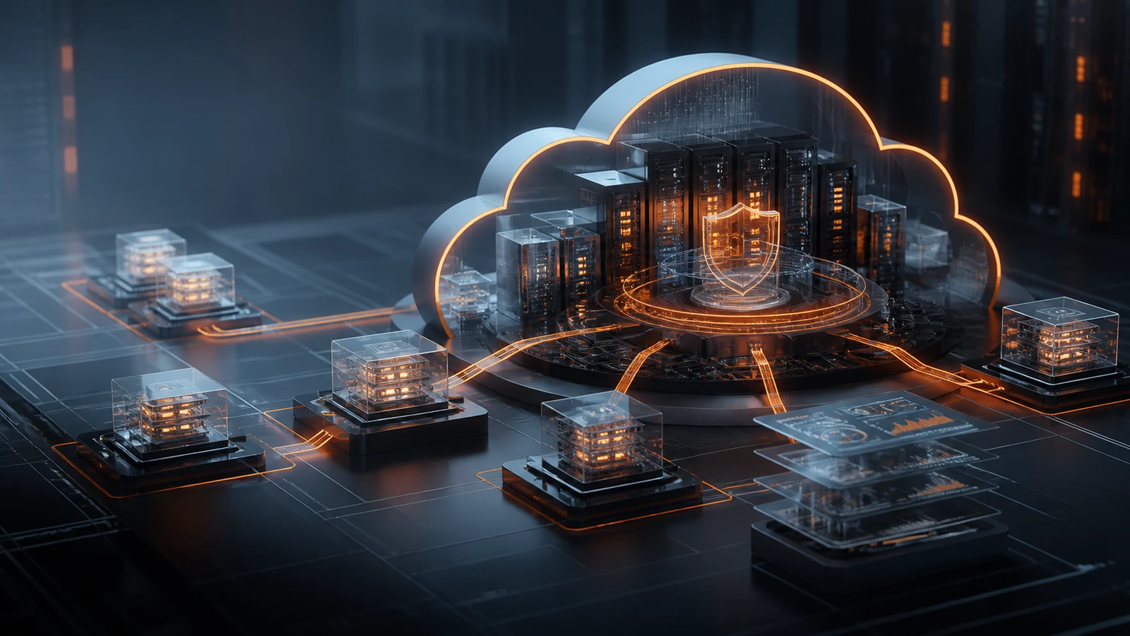Secure cloud infrastructure distributing workloads across resilient computing nodes
